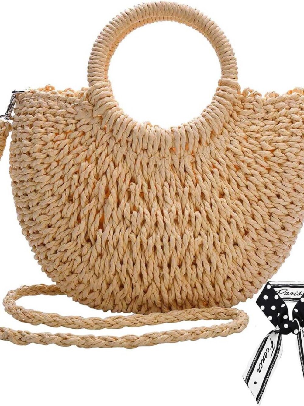Straw Shoulder Bag For Women Woven Purse Beach Envelope Clutch Straws Wallet | S - Picture 1 of 7